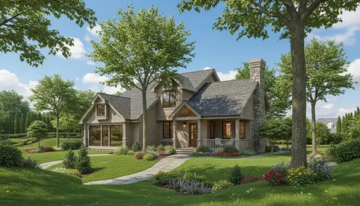 Country house plans 15-151 - front exterior, 1,957 sq ft, 3 bed, 2 bath house plans | Monster House Plans