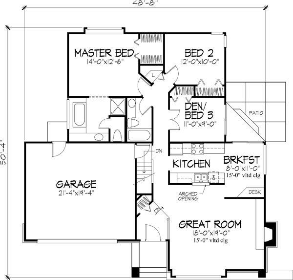 Main Floor Plan: 15-154