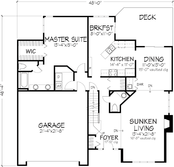 Main Floor Plan: 15-155