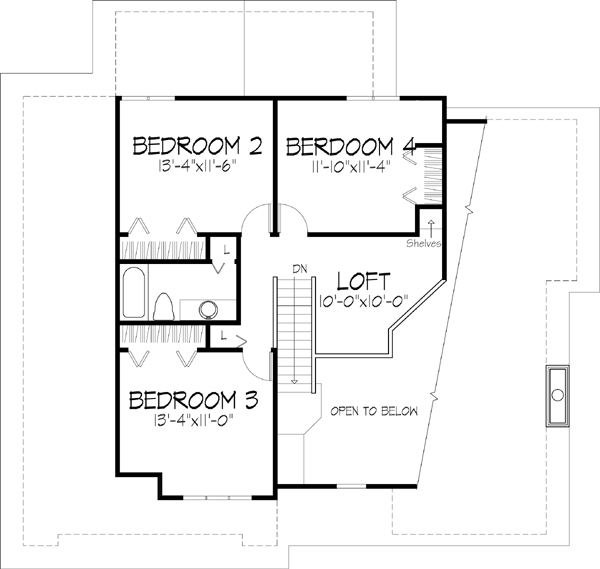 Upper/Second Floor Plan: 15-155