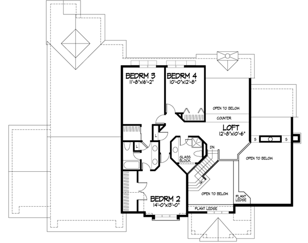 Upper/Second Floor Plan: 15-156