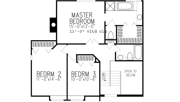 Upper/Second Floor Plan: 15-165