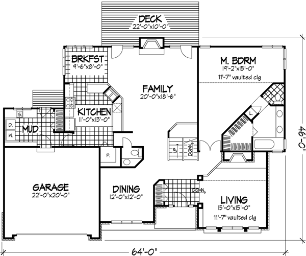 Main Floor Plan: 15-166