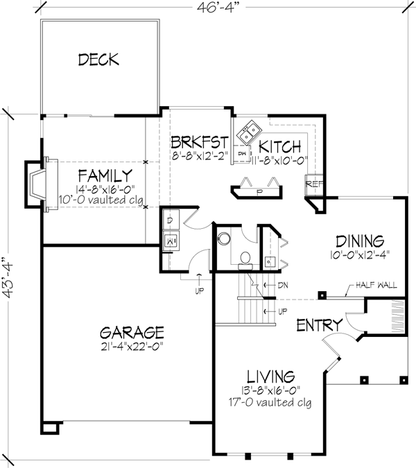 Main Floor Plan: 15-167