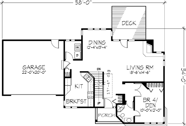 Main Floor Plan: 15-168