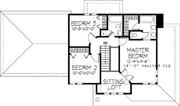 Upper/Second Floor Plan: 15-168