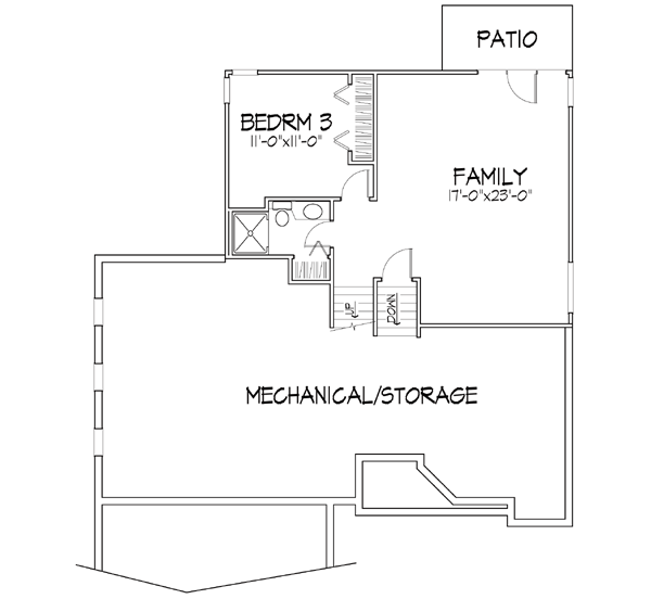 Lower Floor Plan: 15-181