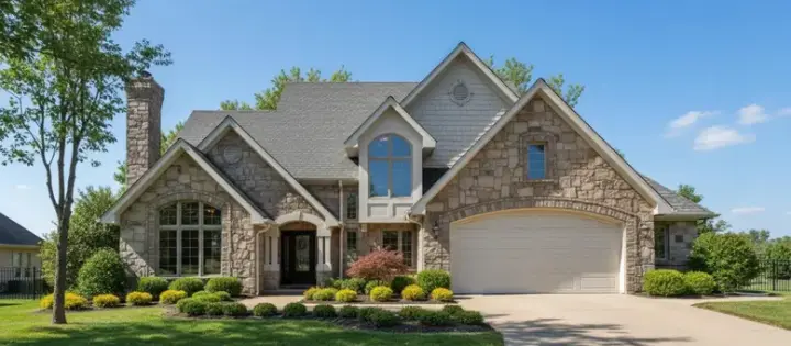 English Country house plans 15-194 - front exterior, 2,916 sq ft, 4 bed, 3 bath house plans | Monster House Plans