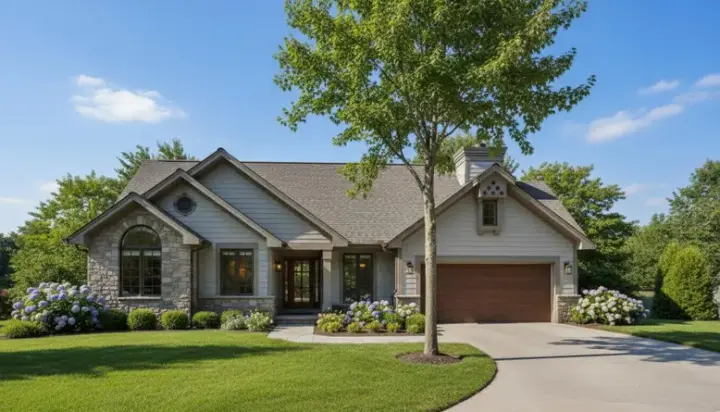 Contemporary house plans 15-201 - front exterior, 1,993 sq ft, 4 bed, 2 bath house plans | Monster House Plans