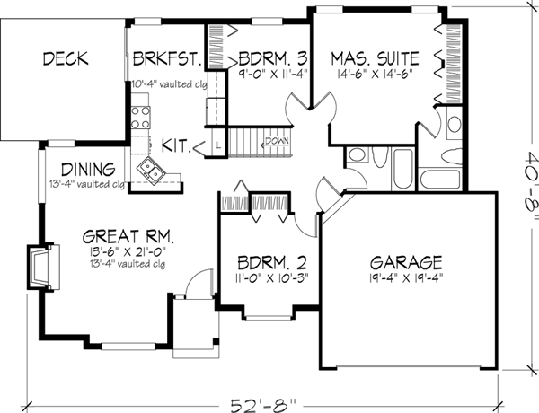 Main Floor Plan: 15-203