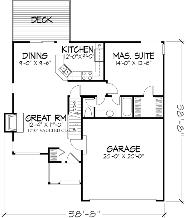 Main Floor Plan: 15-208