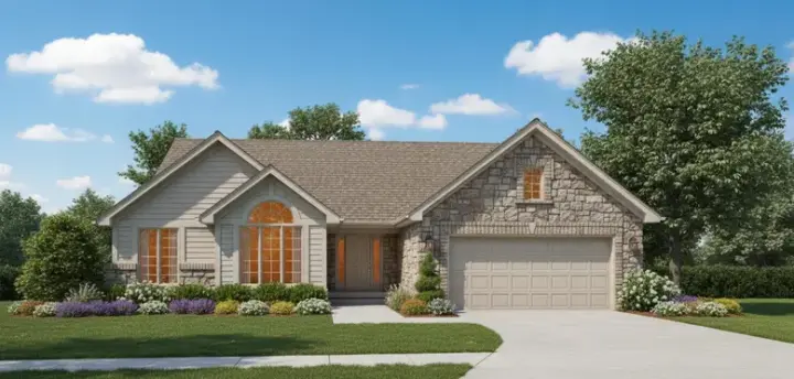 Contemporary house plans 15-210 - front exterior, 1,642 sq ft, 3 bed, 2 bath house plans | Monster House Plans