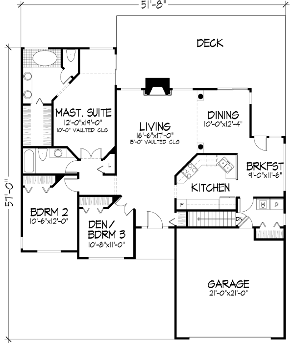Main Floor Plan: 15-210