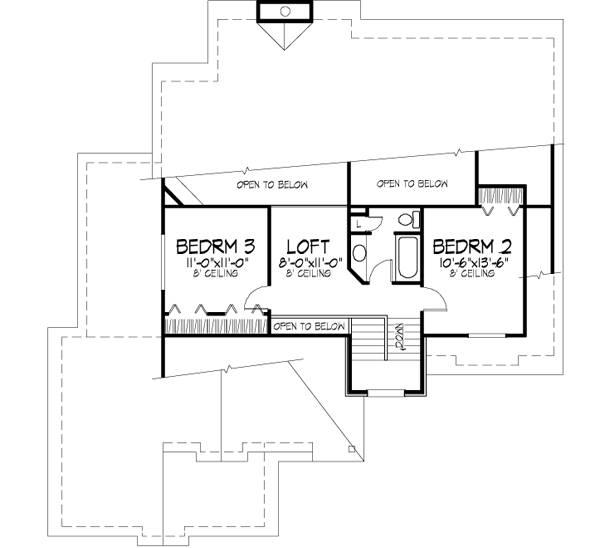 Upper/Second Floor Plan: 15-212