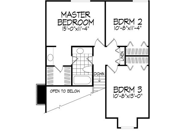 Upper/Second Floor Plan: 15-215