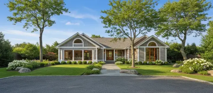 Ranch house plans 15-226 - front exterior, 1,338 sq ft, 3 bed, 2 bath house plans | Monster House Plans