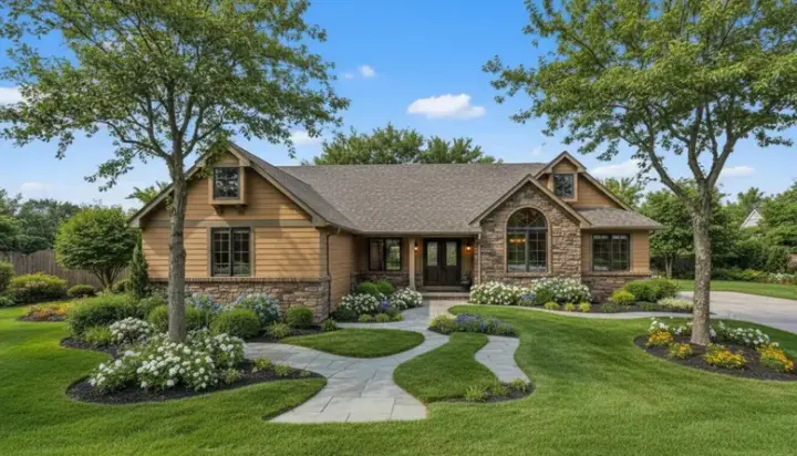 Contemporary house plans 15-237 - front exterior, 1,939 sq ft, 3 bed, 2 bath house plans | Monster House Plans