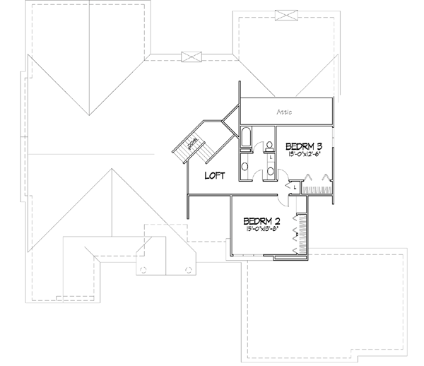 Upper/Second Floor Plan: 15-238