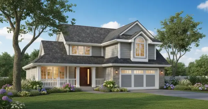 Traditional house plans 15-241 - front exterior, 2,285 sq ft, 3 bed, 2 bath house plans | Monster House Plans