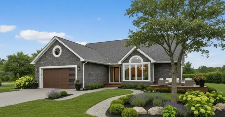 Ranch house plans 15-242 - front exterior, 1,561 sq ft, 3 bed, 2 bath house plans | Monster House Plans