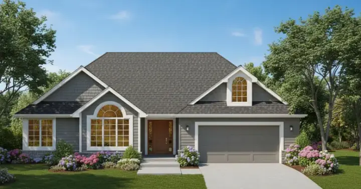 Contemporary house plans 15-257 - front exterior, 1,642 sq ft, 2 bed, 2 bath house plans | Monster House Plans