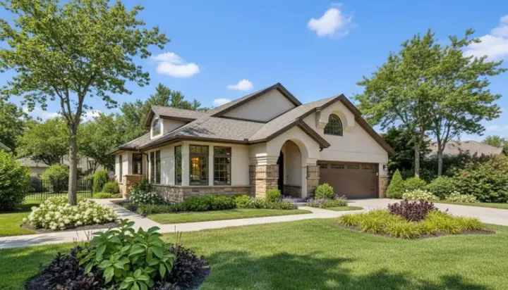 Sunbelt house plans 15-274 - front exterior, 1,860 sq ft, 3 bed, 2 bath house plans | Monster House Plans