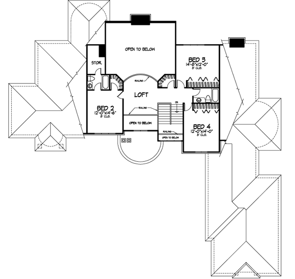 Upper/Second Floor Plan: 15-279
