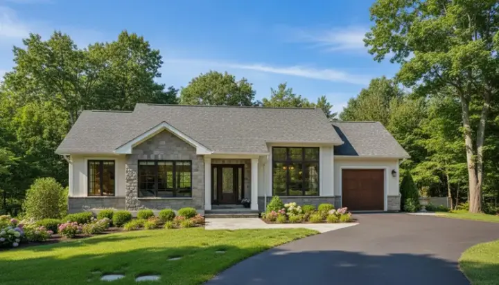 Ranch house plans 15-281 - front exterior, 1,135 sq ft, 3 bed, 2 bath house plans | Monster House Plans