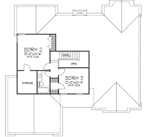 Upper/Second Floor Plan: 15-286