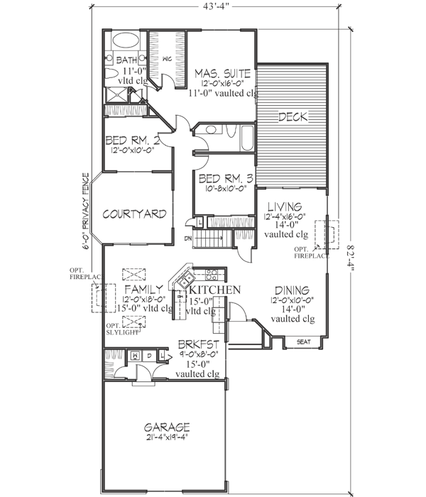 Main Floor Plan: 15-292