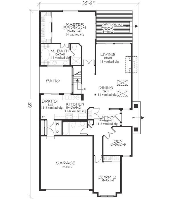 Main Floor Plan: 15-296