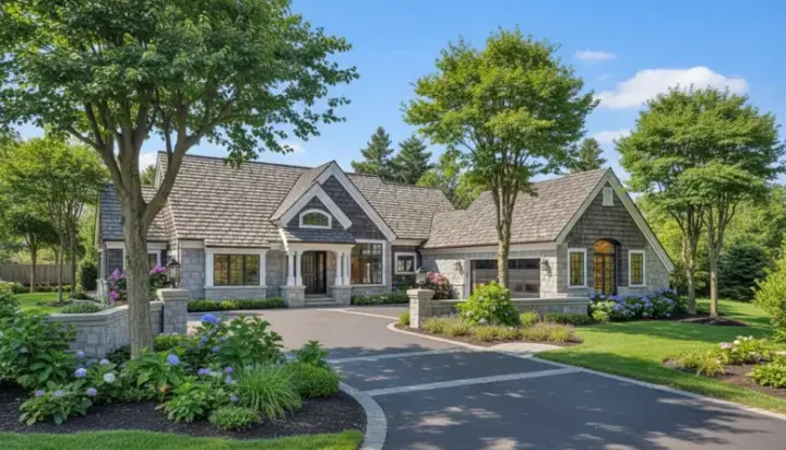 English Country house plans 15-298 - front exterior, 1,879 sq ft, 3 bed, 2 bath house plans | Monster House Plans