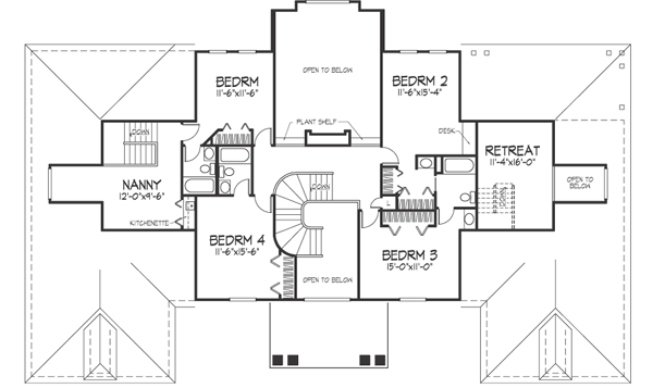 Upper/Second Floor Plan: 15-302
