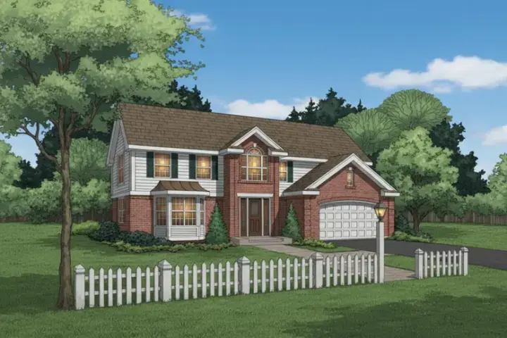 Southern house plans 15-317 - front exterior, 2,407 sq ft, 4 bed, 2 bath house plans | Monster House Plans