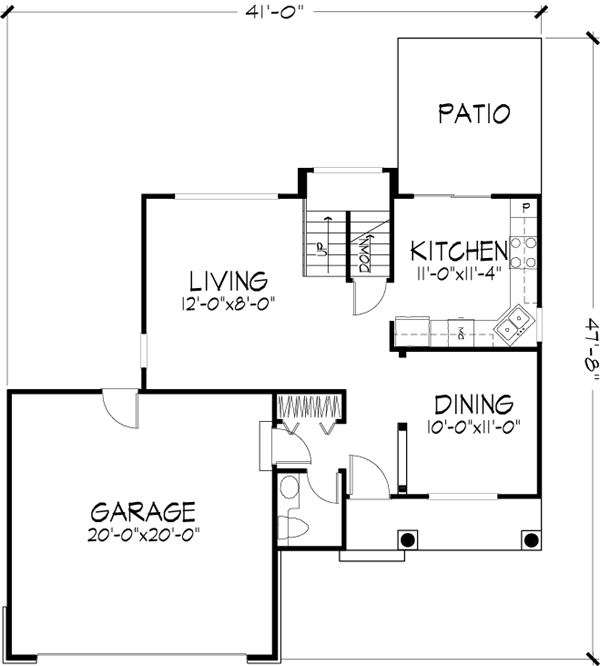 Main Floor Plan: 15-334