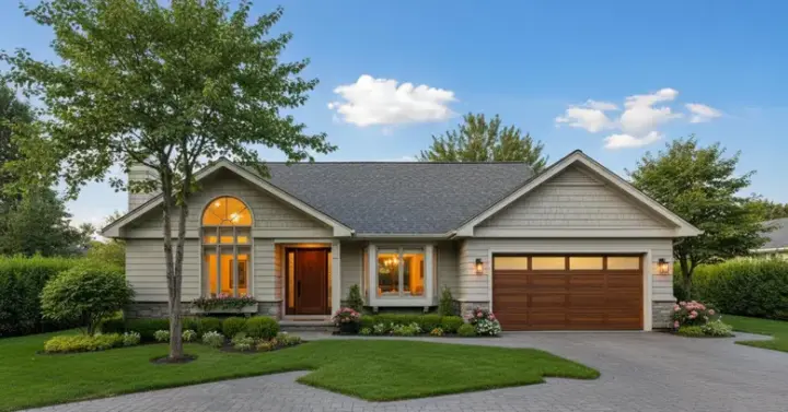 Contemporary house plans 15-346 - front exterior, 1,283 sq ft, 3 bed, 2 bath house plans | Monster House Plans