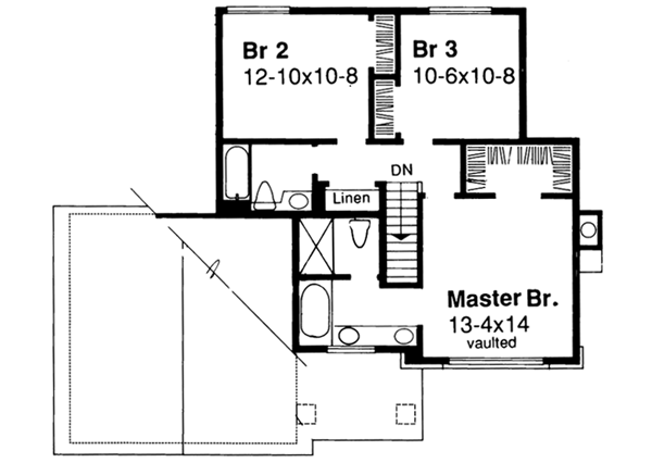 Upper/Second Floor Plan: 15-350