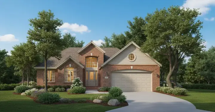Contemporary house plans 15-361 - front exterior, 1,633 sq ft, 3 bed, 2 bath house plans | Monster House Plans