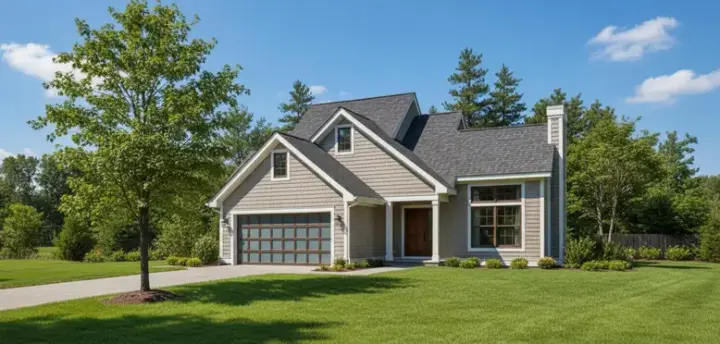 Contemporary house plans 15-385 - front exterior, 1,633 sq ft, 4 bed, 2 bath house plans | Monster House Plans