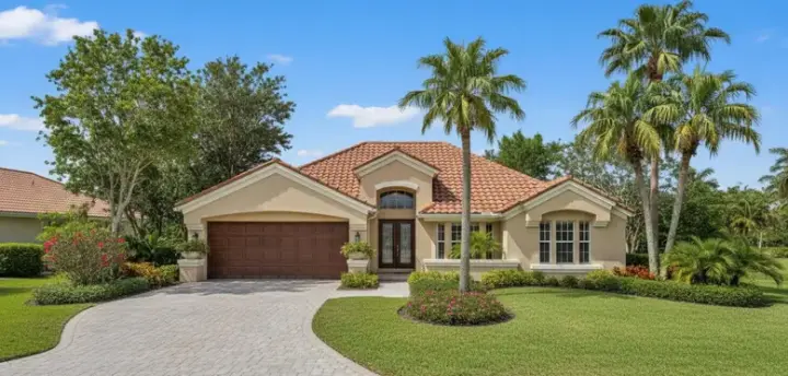 Southwest house plans 15-390 - front exterior, 1,859 sq ft, 3 bed, 2 bath house plans | Monster House Plans