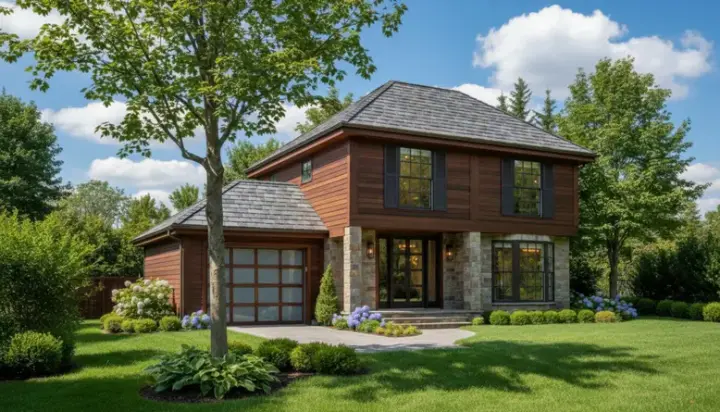 Contemporary house plans 15-396 - front exterior, 1,300 sq ft, 3 bed, 1 bath house plans | Monster House Plans