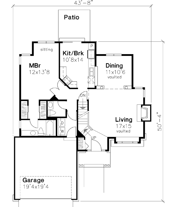 Main Floor Plan: 15-411