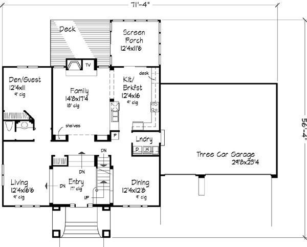Main Floor Plan: 15-412