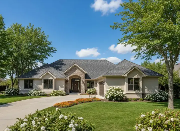 Southwest house plans 15-426 - front exterior, 2,847 sq ft, 4 bed, 3 bath house plans | Monster House Plans