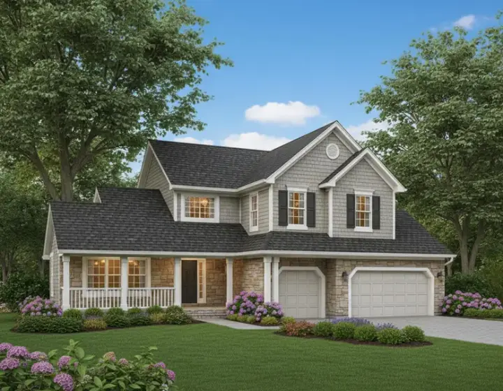 Country house plans 15-428 - front exterior, 2,840 sq ft, 4 bed, 4 bath house plans | Monster House Plans