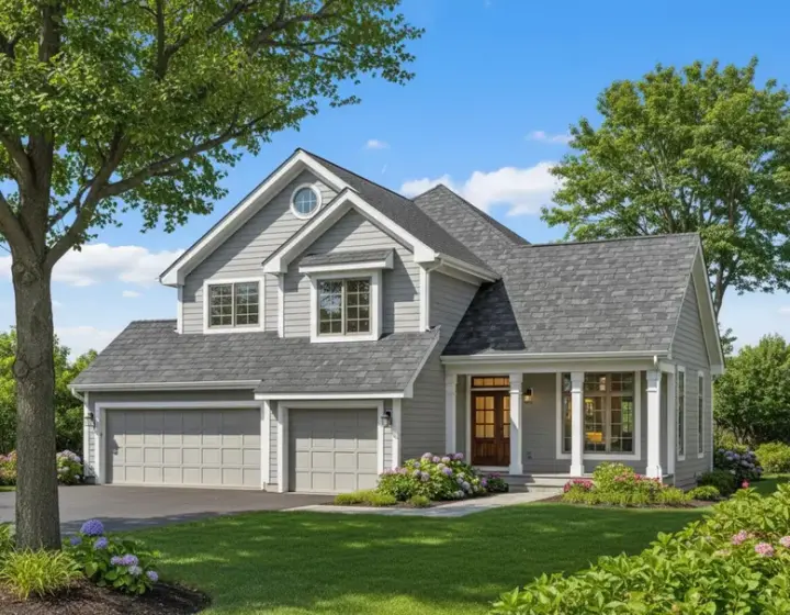 Contemporary house plans 15-435 - front exterior, 2,469 sq ft, 5 bed, 3 bath house plans | Monster House Plans