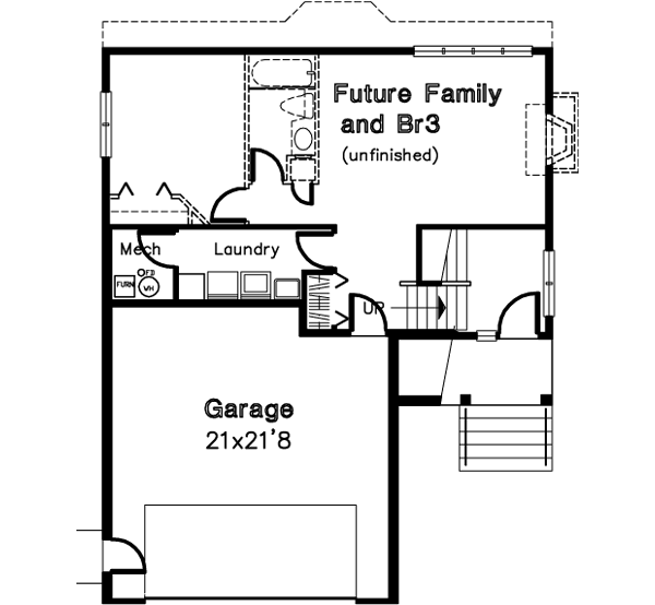 Lower Floor Plan: 15-444