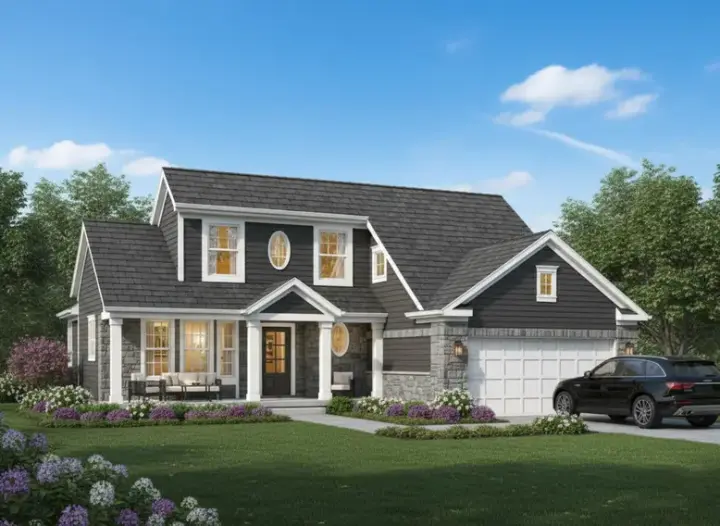 Contemporary house plans 15-446 - front exterior, 1,698 sq ft, 3 bed, 2 bath house plans | Monster House Plans