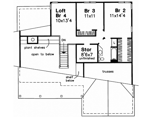 Upper/Second Floor Plan: 15-447