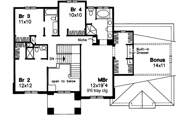 Upper/Second Floor Plan: 15-452